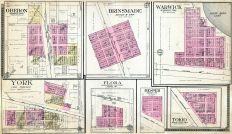 Oberon, York, Brinsmade, Flora, Warwick, Hesper, Tokio, Benson County 1910